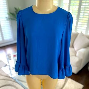 Blue, flowy, Zara blouse